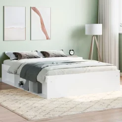 Cama Capadocia 6 módulos de almacenaje blanco