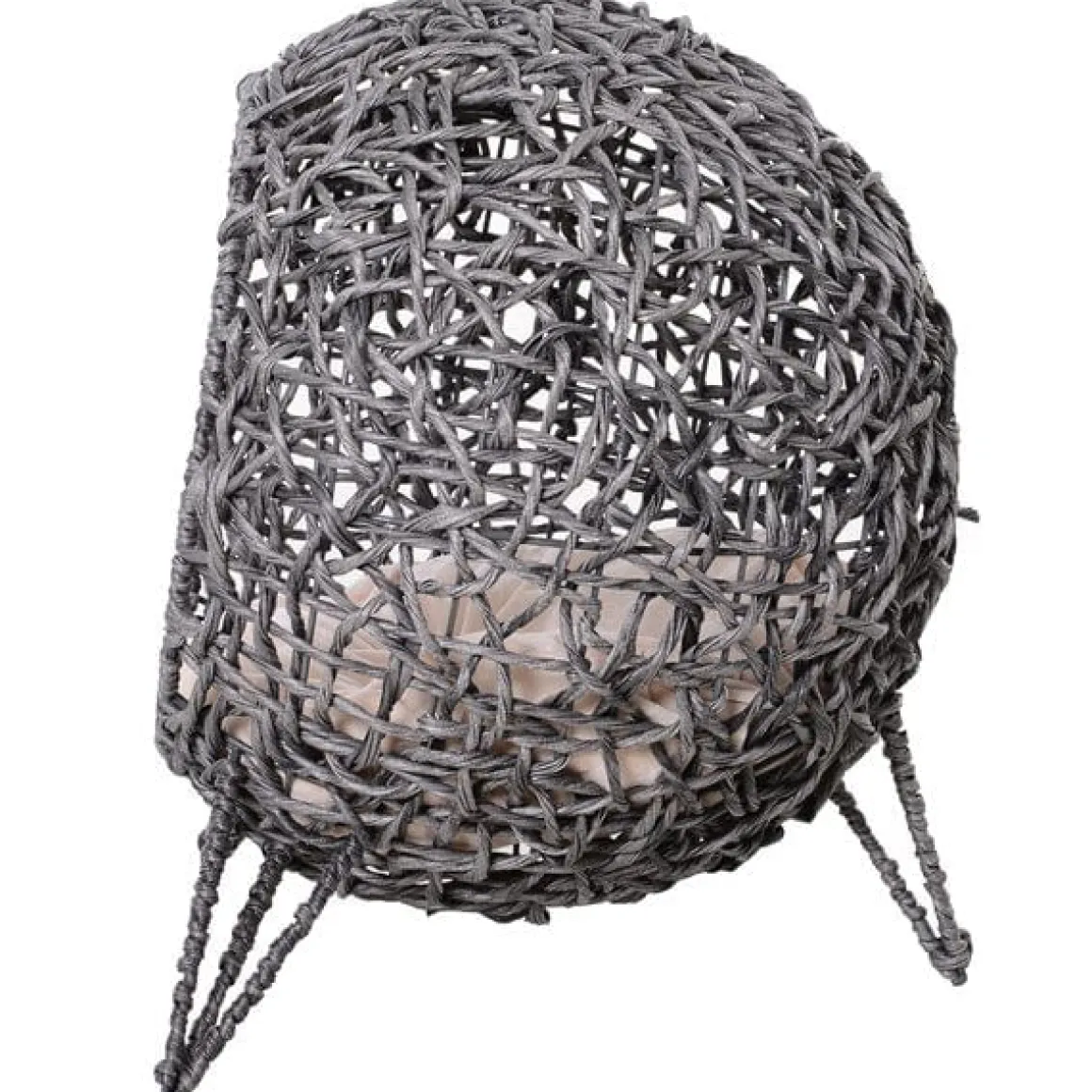 Cama cueva para gatos PawHut de ratán con cojín
