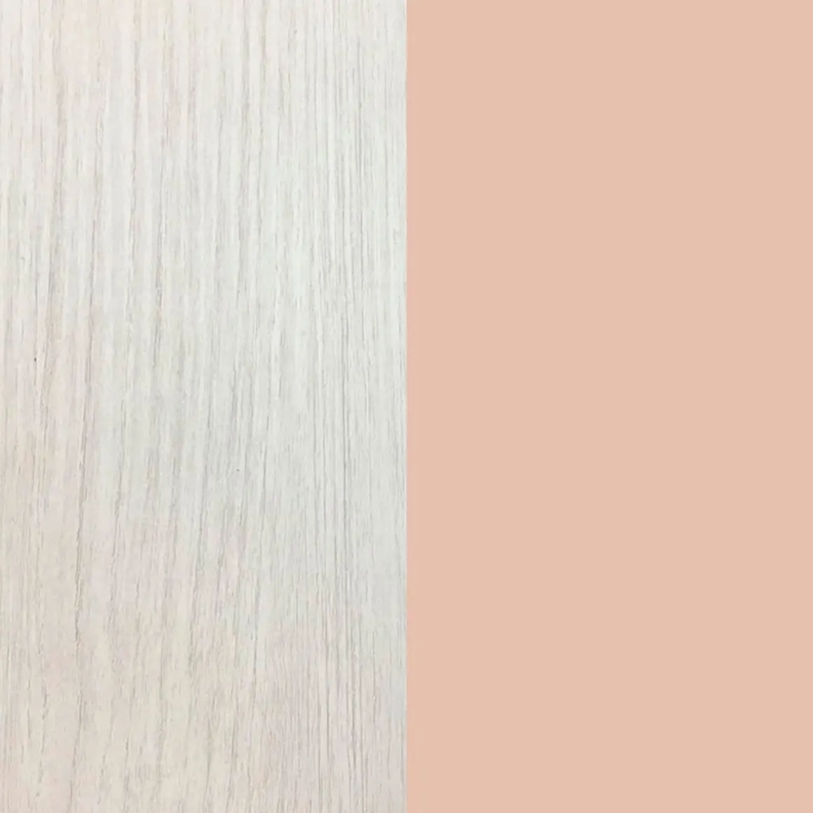 Cama doble + estante Nube + cajón gris claro/rosa