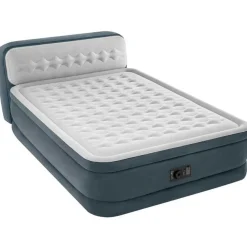 Cama hinchable Dura-Beam Deluxe Intex 2 usuarios con bomba eléctrica gris 46x152x236 cm
