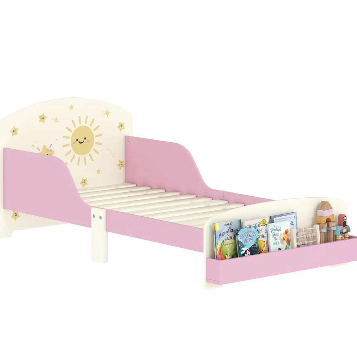 Cama infantil Play Aiyaplay anticaídas + estante 60x150 cm