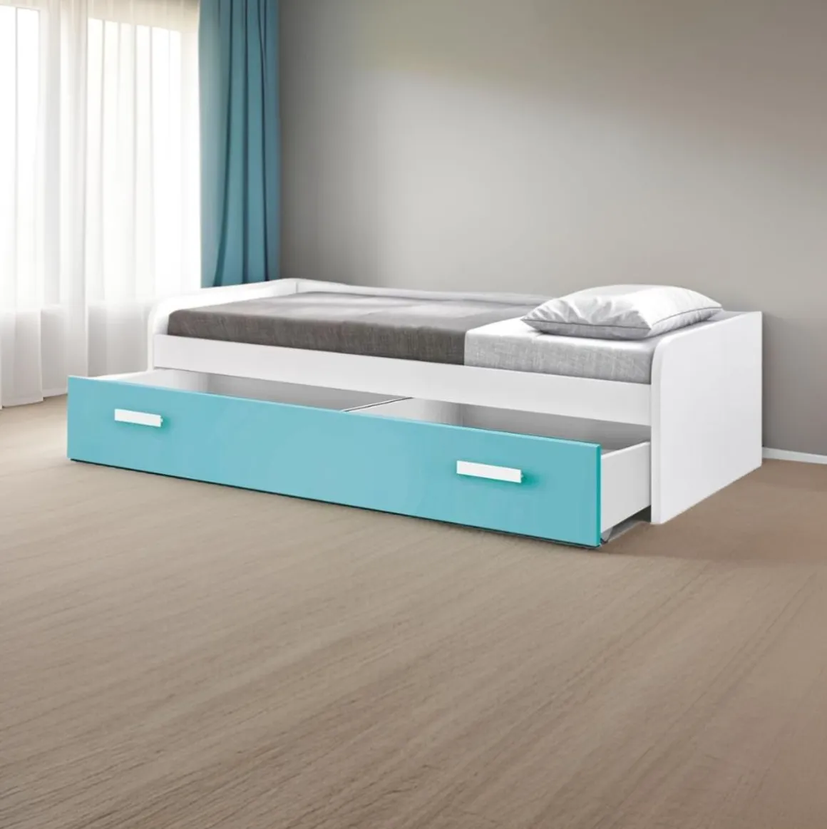 Cama nido Alumbre con cajonera 53,7x190x98,2 cm