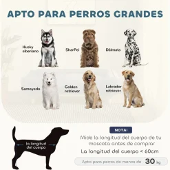 Cama para perros Lucky cojín extraíble azul 24x80x66 cm