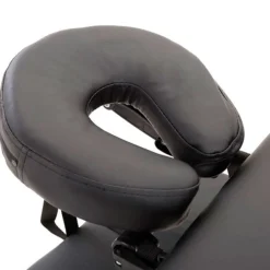 Camilla de masaje plegable portátil negro 61-87x182x60 cm