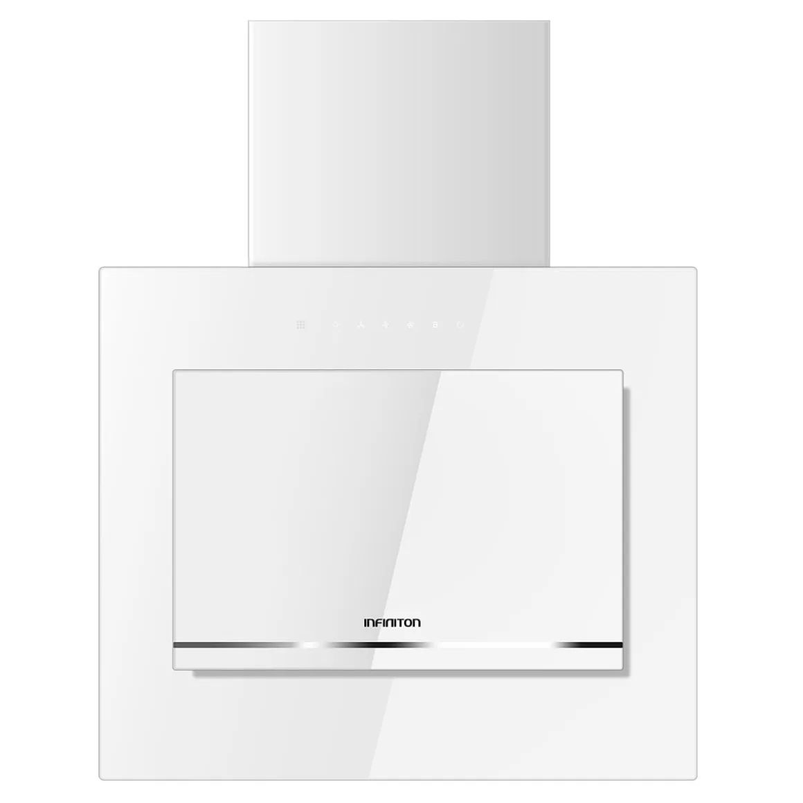 Campana decorativa Infiniton CMPTRAL-BLC63 250W 800m3/h A cristal blanco