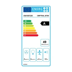 Campana extracción Infiniton CMPRTAL-BT90 250W 800m³/h A negro 90 cm
