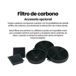 Campana extractora Infiniton CMPTRAL80B 253W 800m³/h A negro 80 cm