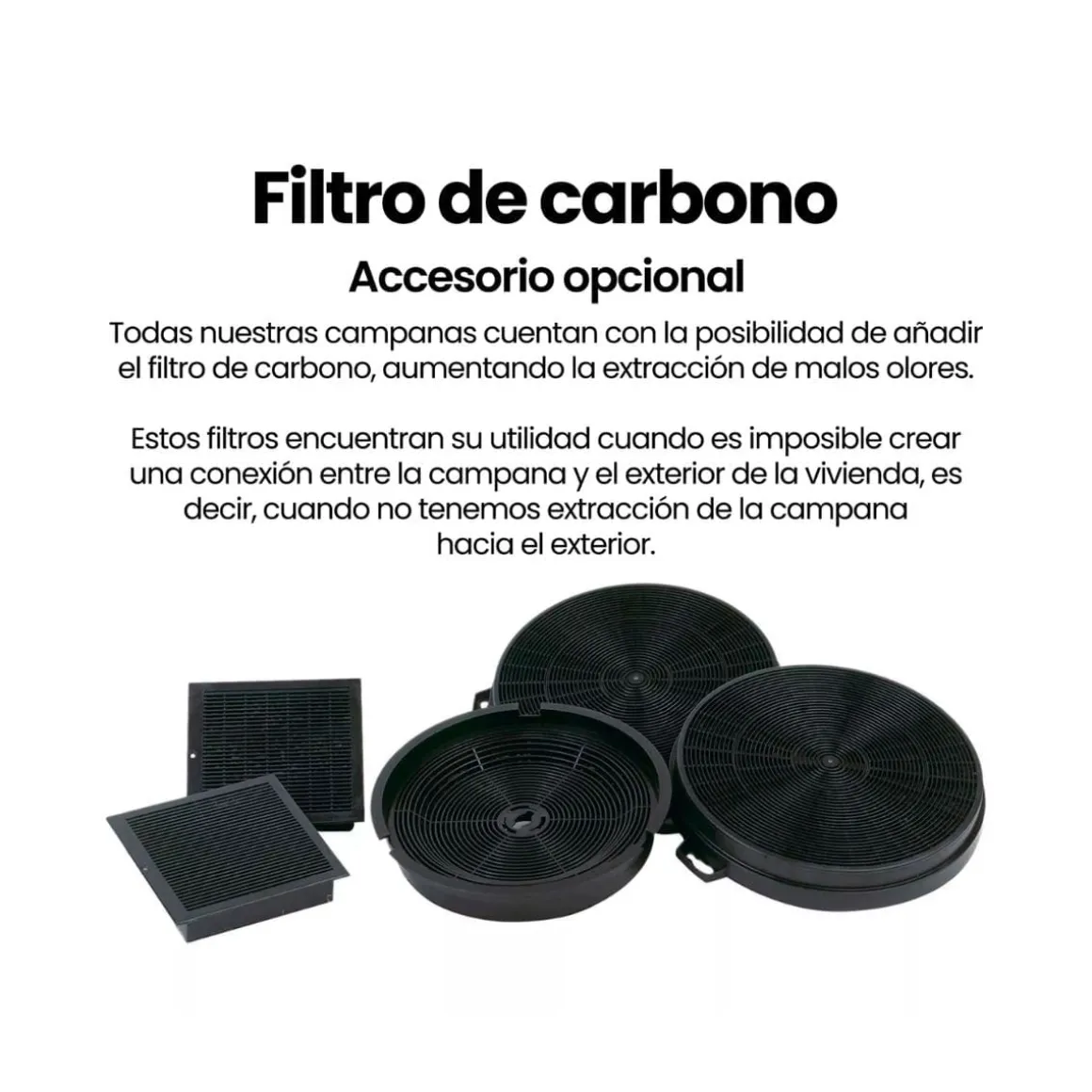 Campana extractora Infiniton CMPTRAL80B 253W 800m³/h A negro 80 cm