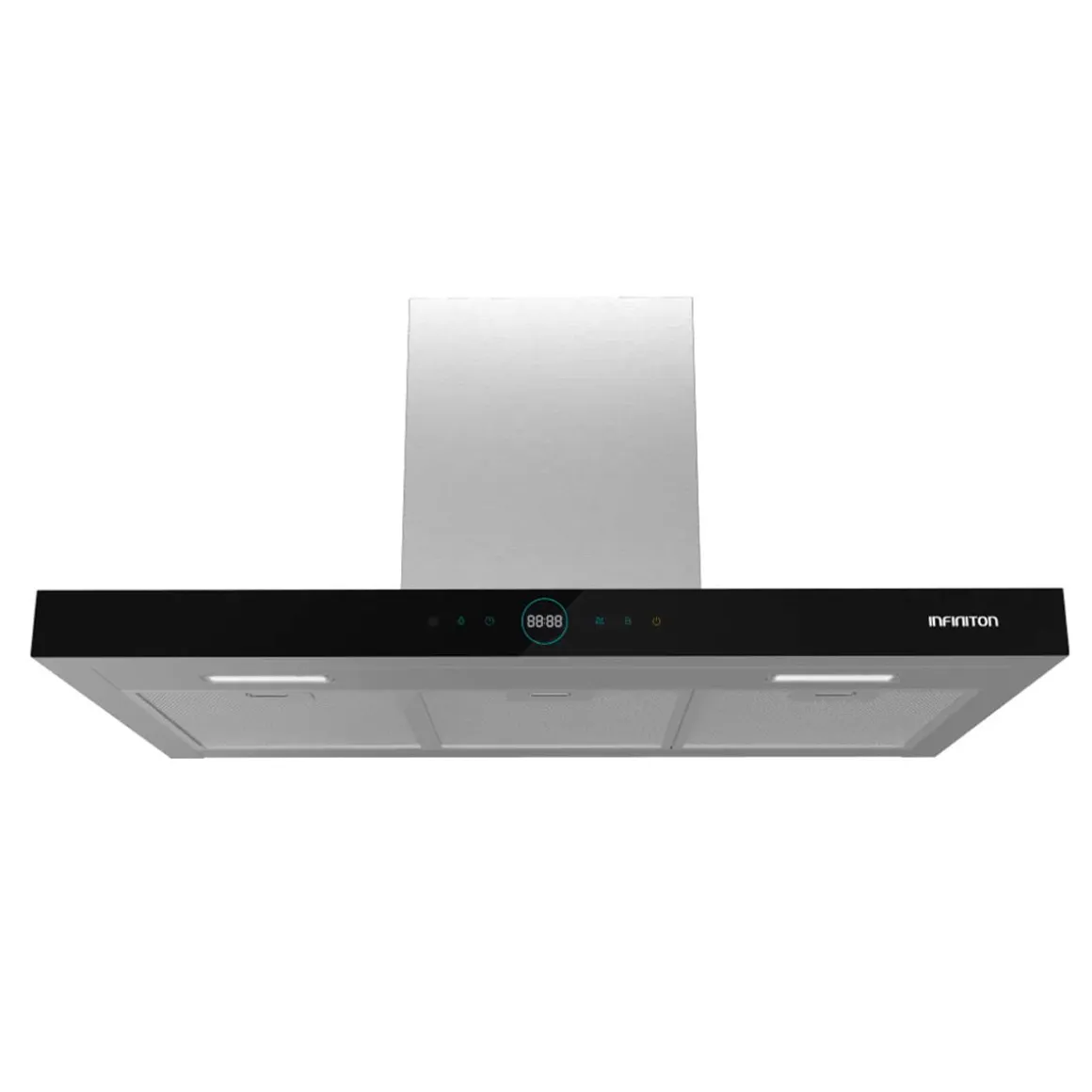 Campana extractora Infiniton CMPT-CLR92S 800m3/h 250W panel táctil y mando a distancia inox