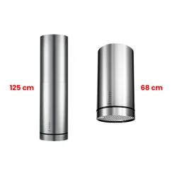 Campana tipo isla Infiniton CMPY-IST9A 145W 720m3/h diseño tubular A+ inox Ø35 cm