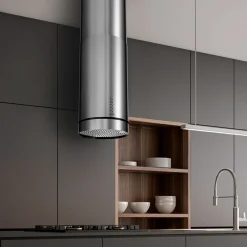 Campana tipo isla Infiniton CMPY-IST9A 145W 720m3/h diseño tubular A+ inox Ø35 cm