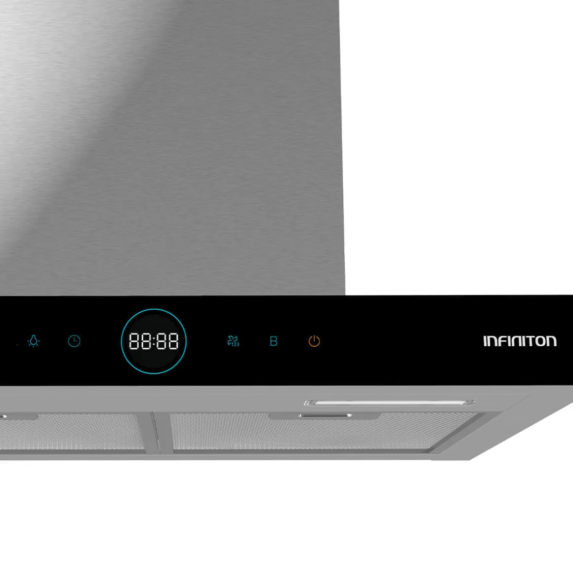 Campana tipo T Infiniton CMPT-CLR60S 250W 800m3/h mando a distancia A inox 60 cm