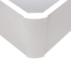 Canapé abatible Humma apertura lateral elevación hidráulica 30 mm blanco 35x90x190 cm