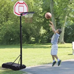Canasta aro baloncesto ajustable 150-210 cm con soporte