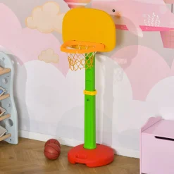 Canasta baloncesto infantil Homcom altura ajustable +3A multicolor 120-160x52,5x44 cm