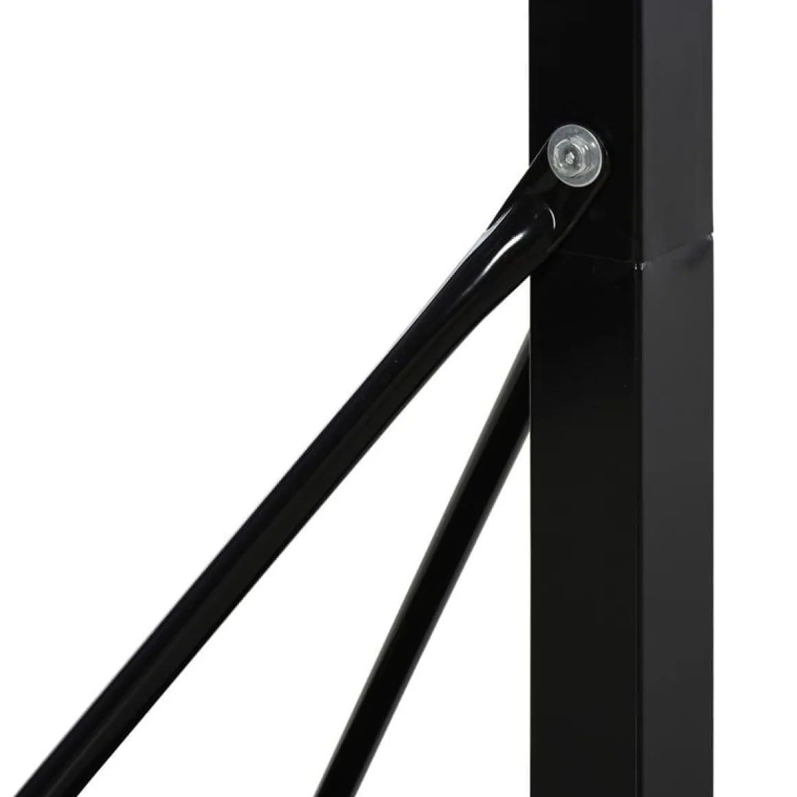Canasta de baloncesto Homcom con soporte negro 302-352 x 86 x 90 cm