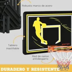 Canasta de baloncesto Romeo Sportnow interior y exterior 70x110x90 cm