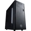 Carcasa de ordenador sobremesa Hiditec Klyp CHA010017 + fuente de alimentación 500W negro