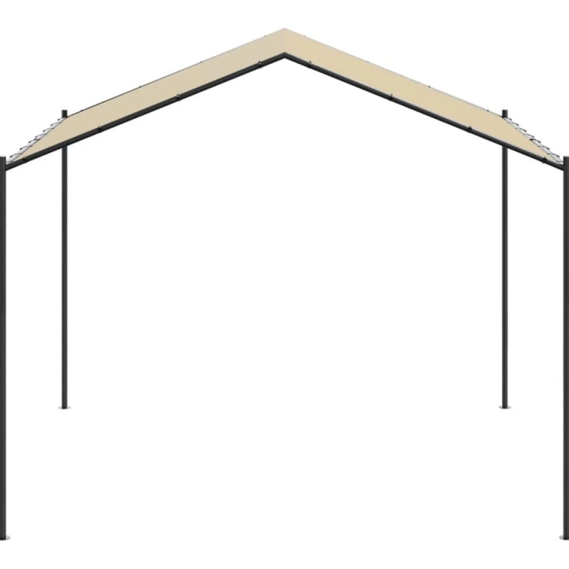 Carpa Awa acero y tela beige 2,5x3x3 m