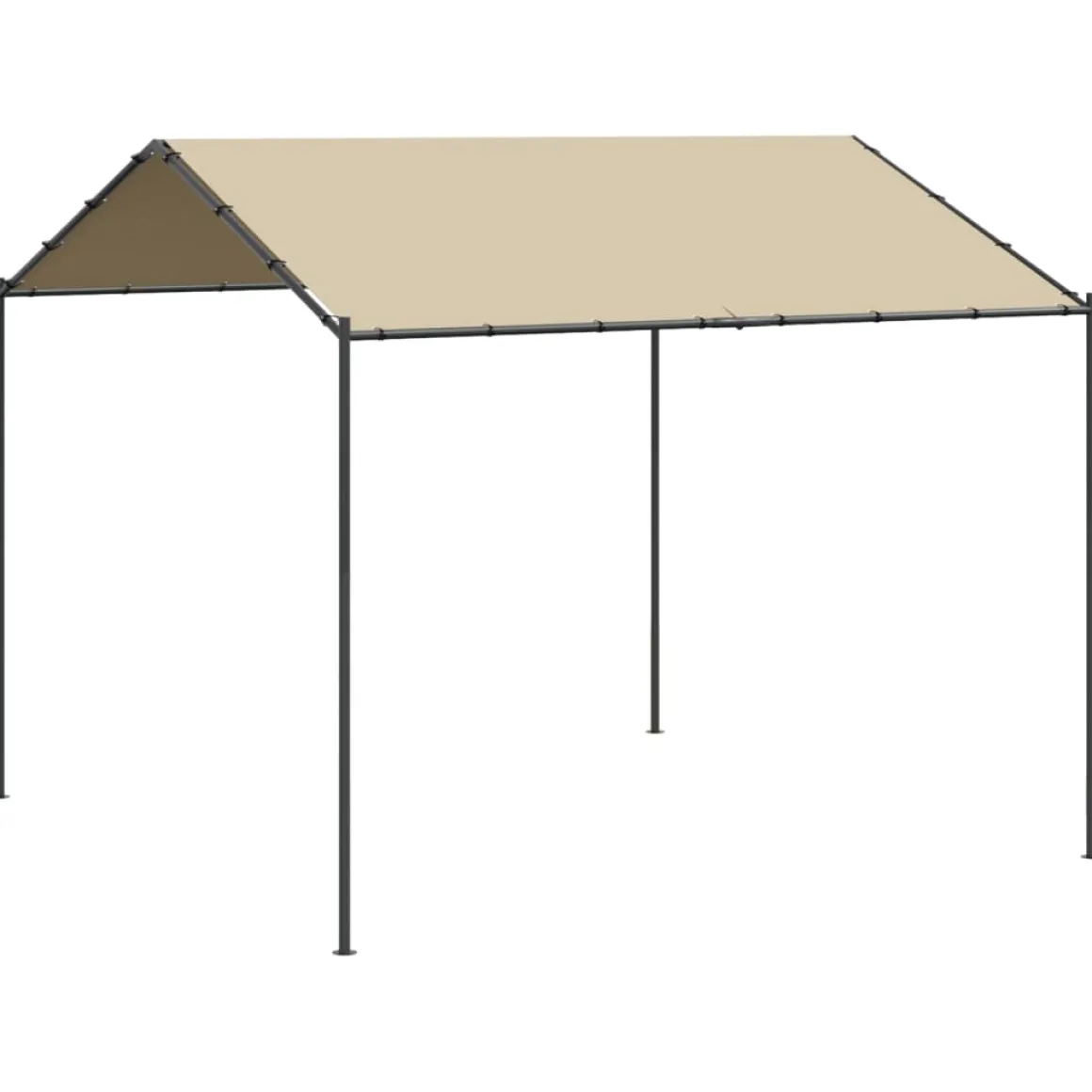 Carpa Awa acero y tela beige 2,5x3x3 m