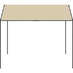 Carpa Awa acero y tela beige 2,5x3x3 m