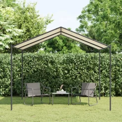 Carpa Awa acero y tela beige 2,5x3x3 m