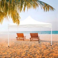 Carpa gazebo Aktive Garden plegable altura ajustable 220/320x300x300 cm