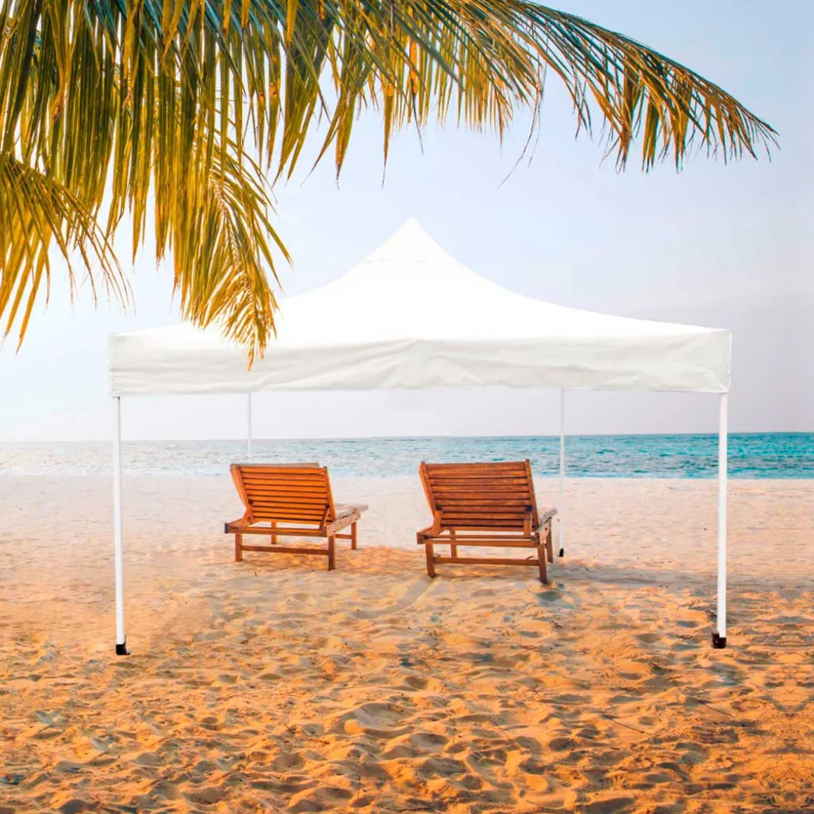Carpa gazebo Aktive Garden plegable altura ajustable 220/320x300x300 cm