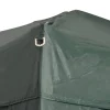 Carpa Outsunny 2 ventanas+2 puertas con cremallera plegable verde 2x2 m