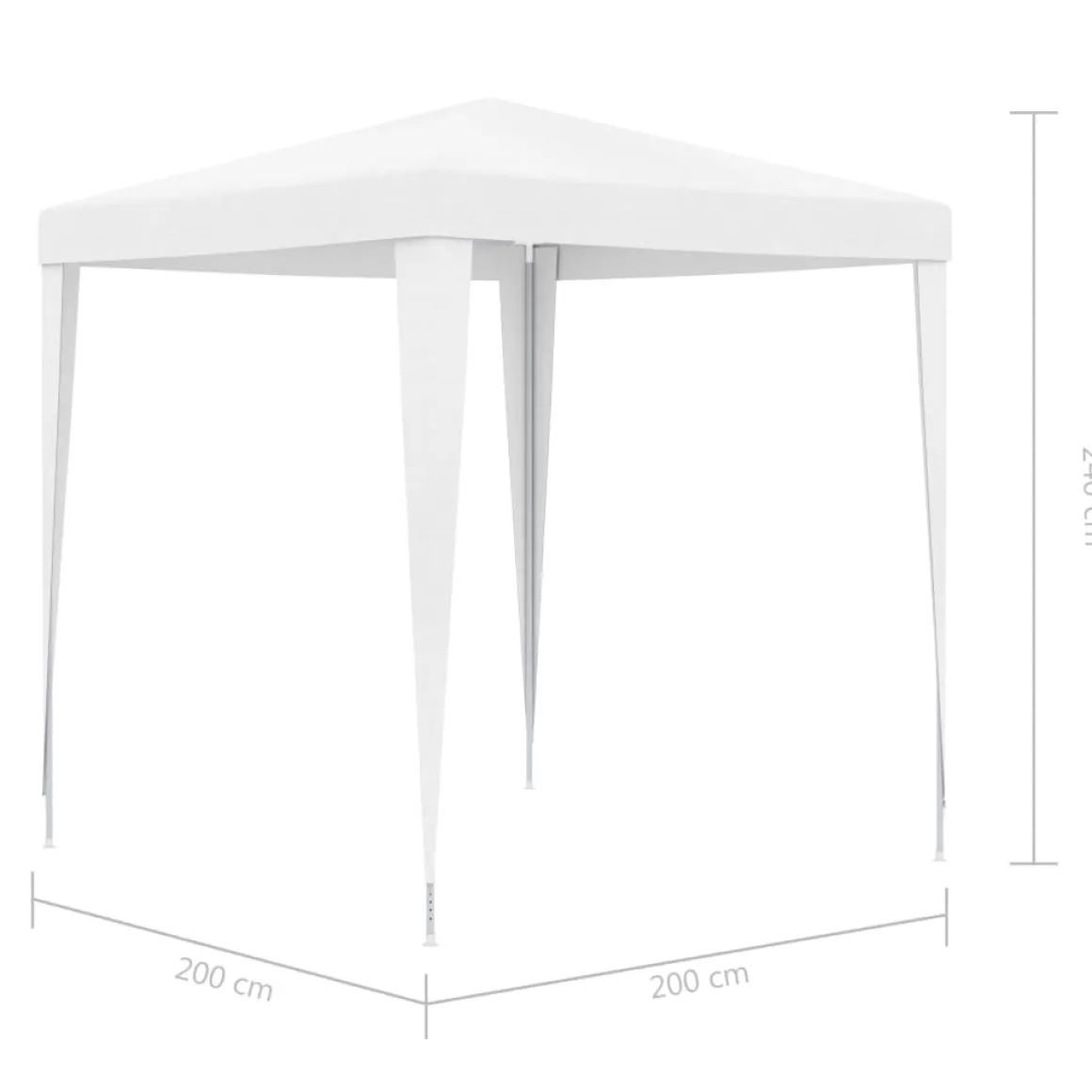 Carpa para exterior impermeable 2,4x2x2 m