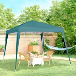 Carpa plegable Outsunny con diseño pop-up 250x297x297 cm