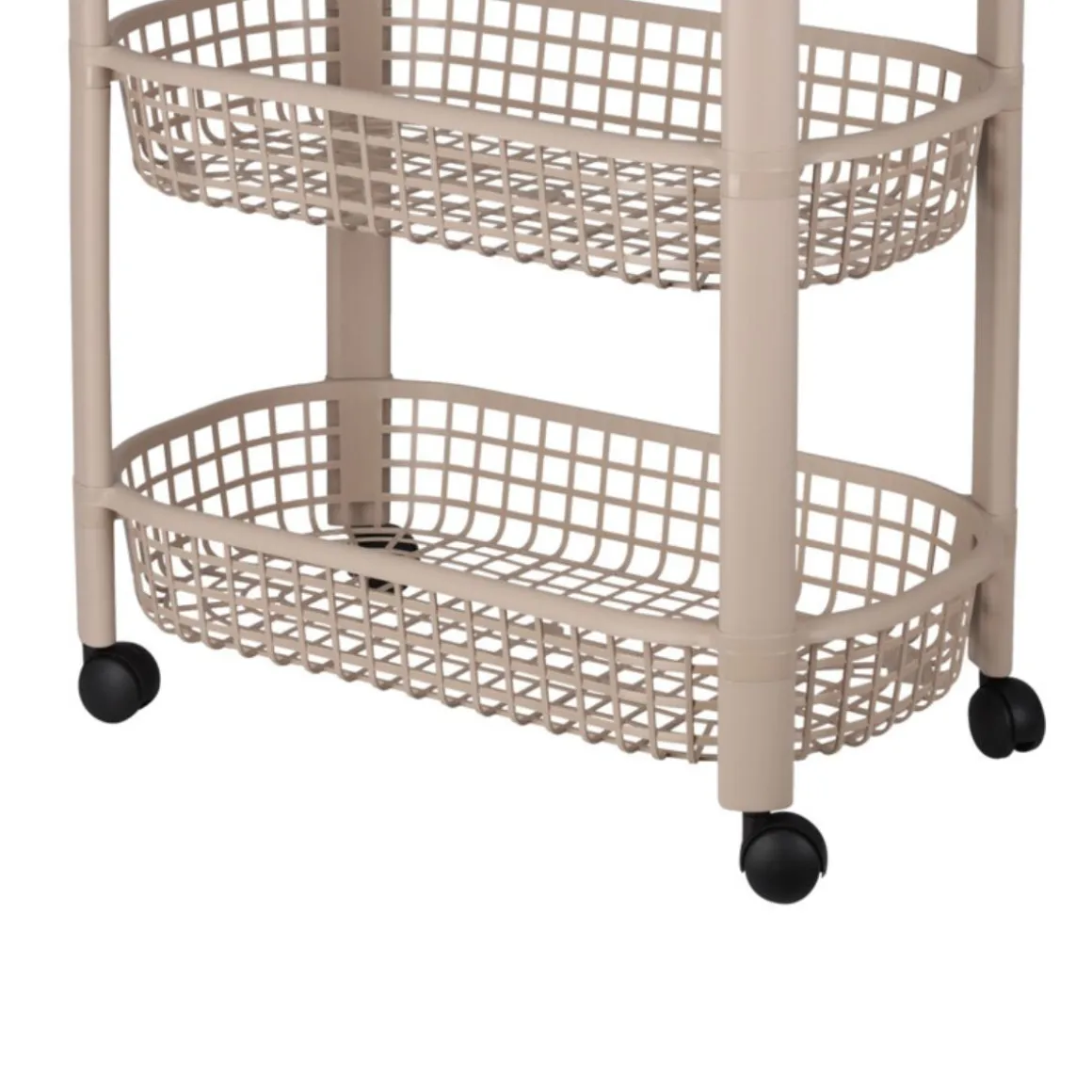 Carrito auxiliar 4 niveles con ruedas 78,8x26x46,5 cm