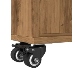 Carrito auxiliar Lombarda 3 compartimentos con ruedas 68x48x13 cm