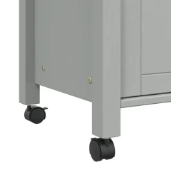Carrito auxiliar Monza 4 cajones + armario madera de pino 90x84x40 cm
