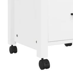 Carrito auxiliar Monza 2 cajones + 2 compartimentos madera de pino 90x48x40 cm
