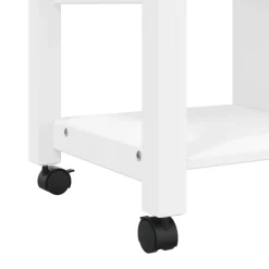 Carrito auxiliar Monza 4 cajones + 3 estantes madera de pino 90x84x40 cm