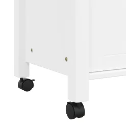 Carrito auxiliar Monza 4 cajones + armario madera de pino 90x84x40 cm