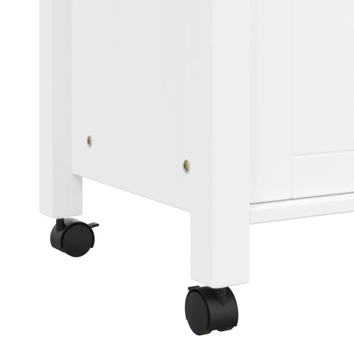Carrito auxiliar Monza 4 cajones + armario madera de pino 90x84x40 cm