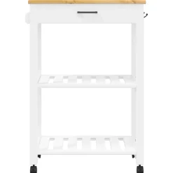 Carrito auxiliar Monza 2 estantes + 1 cajón 90x60x40 cm