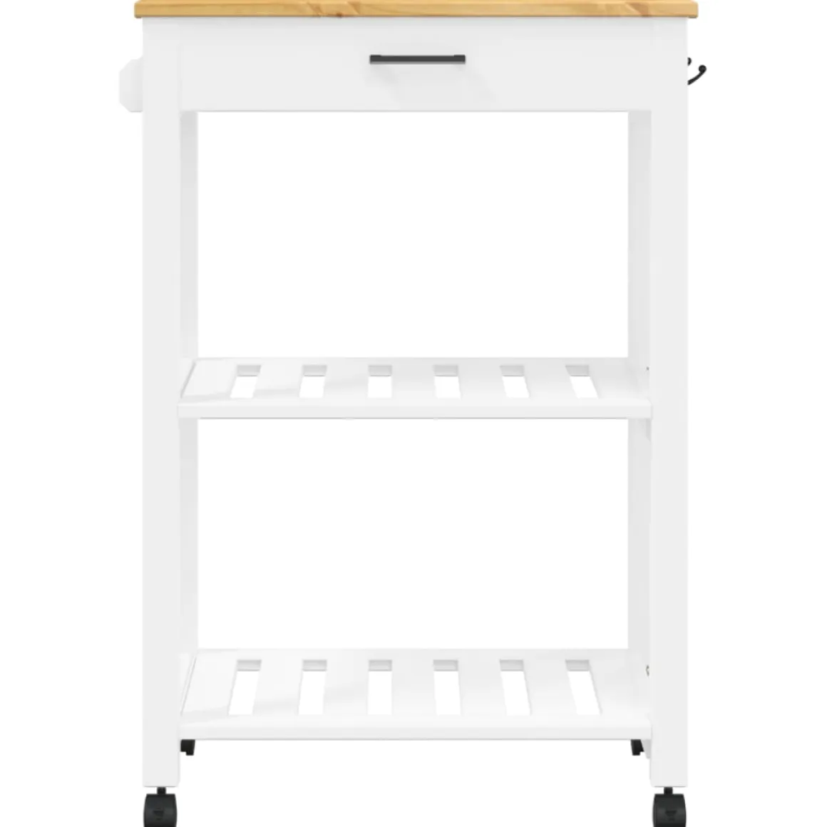 Carrito auxiliar Monza 2 estantes + 1 cajón 90x60x40 cm