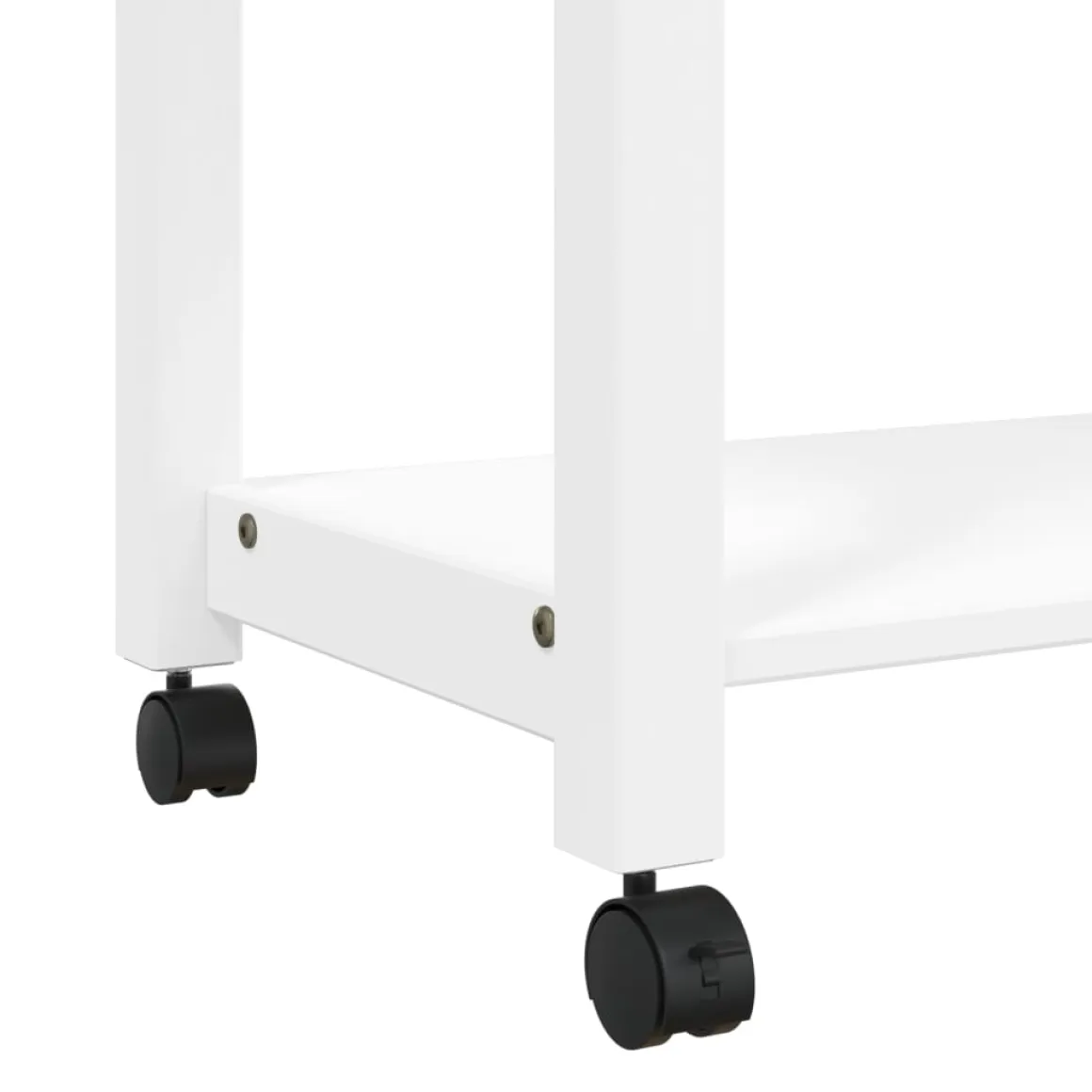 Carrito auxiliar Monza 2 estantes + cajón madera de pino 90x84x40 cm