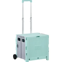 Carrito auxiliar Urkiola Homcom 32L con ruedas 85x41,5x32,5 cm