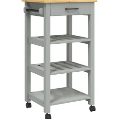 Carrito de cocina Monza 1 cajón + 3 estantes 90x48x40 cm