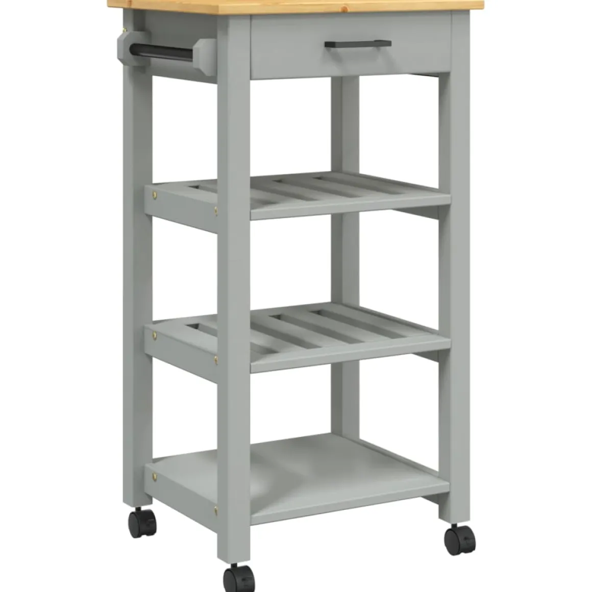 Carrito de cocina Monza 1 cajón + 3 estantes 90x48x40 cm