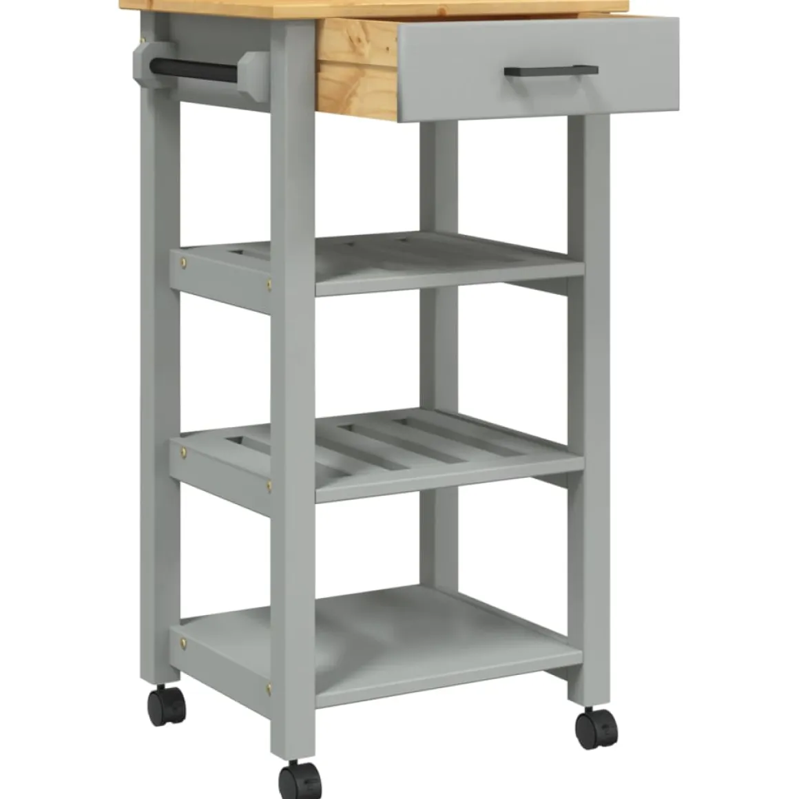 Carrito de cocina Monza 1 cajón + 3 estantes 90x48x40 cm
