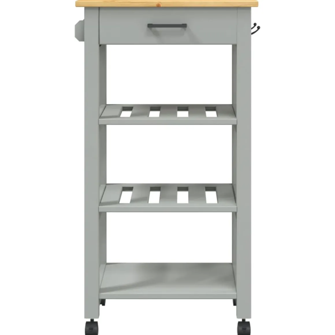 Carrito de cocina Monza 1 cajón + 3 estantes 90x48x40 cm