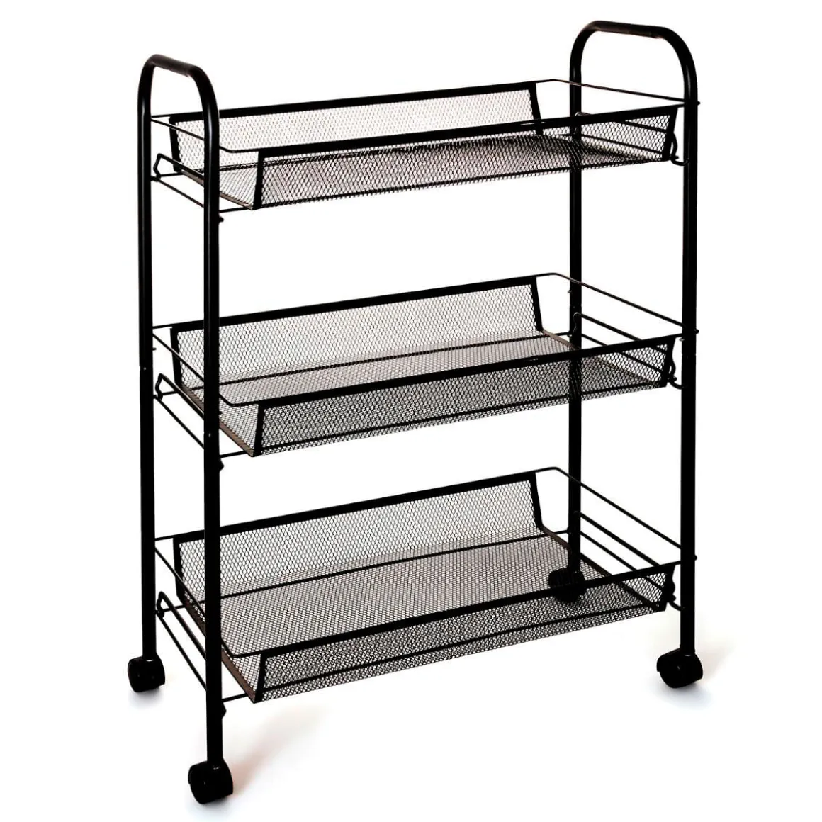 Carrito multiusos Garbo Quid 3 cestas negro 63x44x26 cm