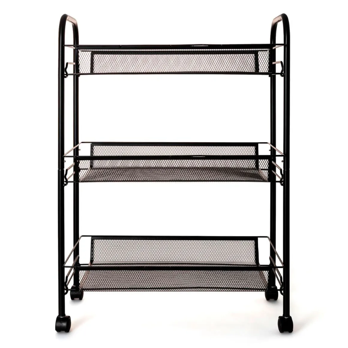Carrito multiusos Garbo Quid 3 cestas negro 63x44x26 cm