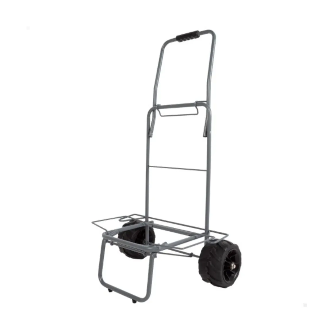 Carrito multiusos plegable con ruedas + cuerda de sujeción gris 100x55x40 cm