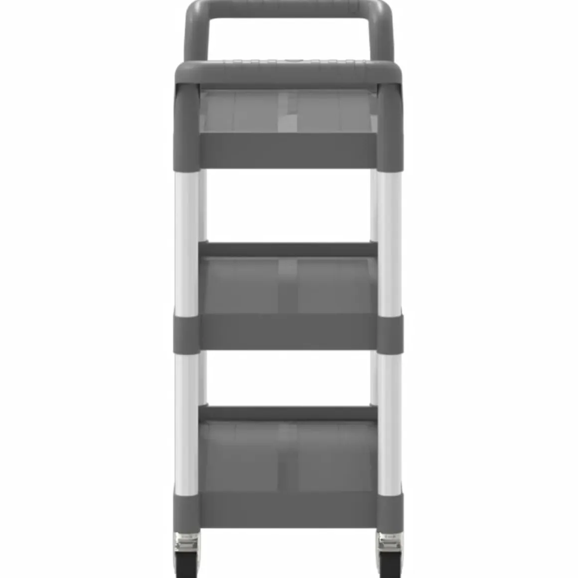Carrito Watutu 3 niveles aluminio 72x77x34 cm